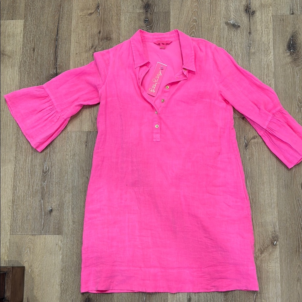 NWT Lilly Pulitzer Bright Pink Tunic Dress